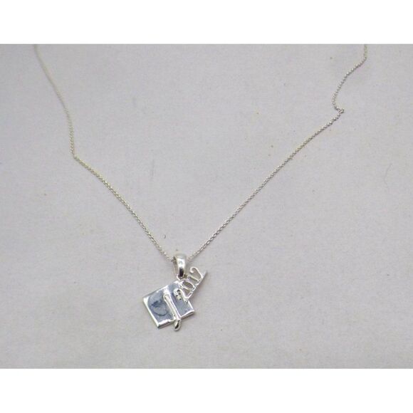 Giani Bernini, 18" 2012 Graduation Cap Pendant Necklace in Sterling Silver - Picture 7 of 8